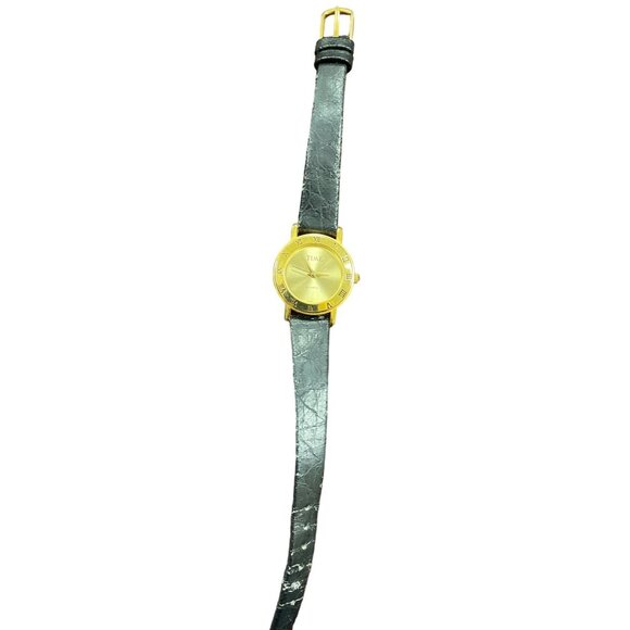 Time Magazine Women's Promo Watch with Black Leather Band SKU 1050 - Picture 3 of 4